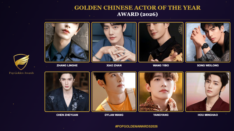Golden Chinese Actor of the Year Award (2026) Nominees