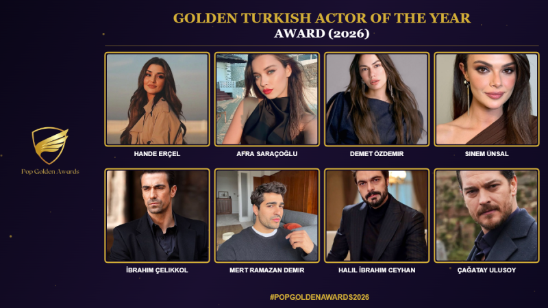 Golden Turkish Actor of the Year Award (2026) Nominees